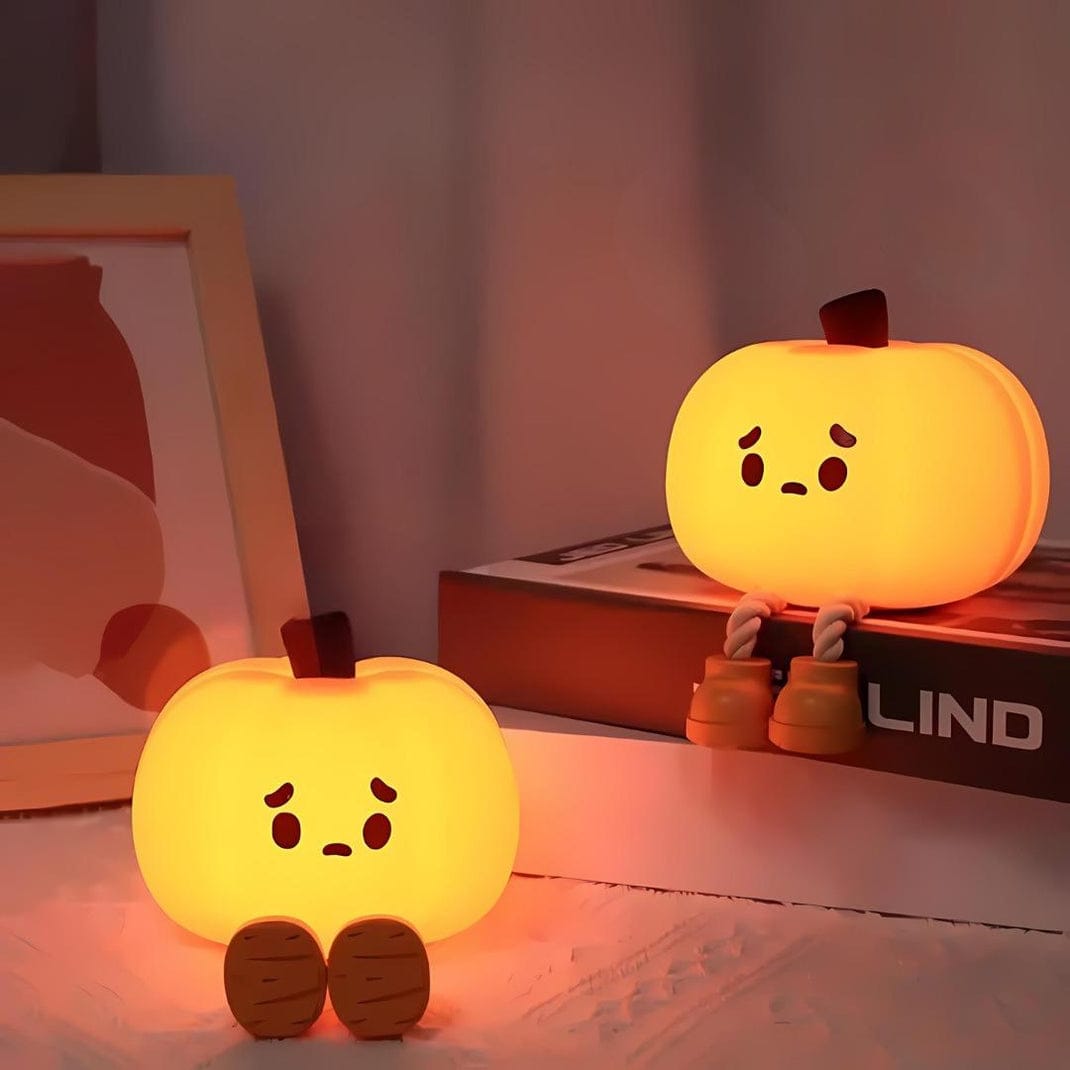 Pumpkin 3D Silicon Lamp - USB Chargeable