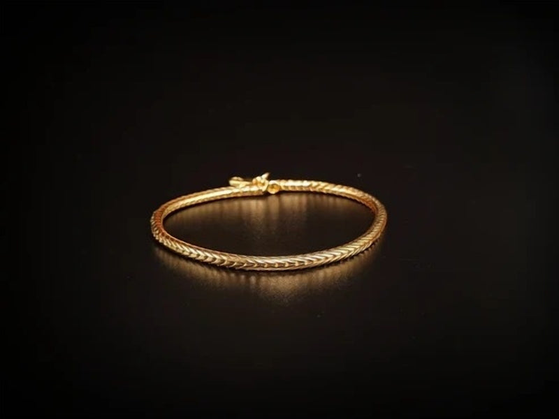 Round Snake Mens Bracelet - Available in 2 Sizes and 2 Colours (Select From Drop Down Menu)