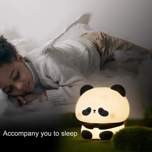 Cute Panda Touch Silicon Lamp - USB Chargeable