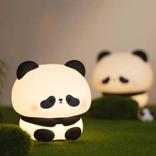 Cute Panda Touch Silicon Lamp - USB Chargeable