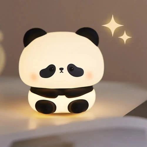 Cute Panda Touch Silicon Lamp - USB Chargeable