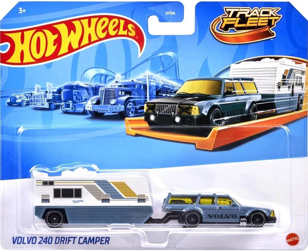 Hot Wheels Track Fleet Volvo 240 Drift Camper Truck Exclusive Collection