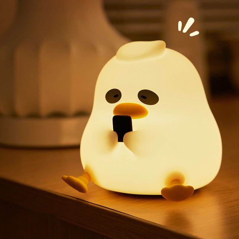 Cute Duck 3D Silicon Lamp