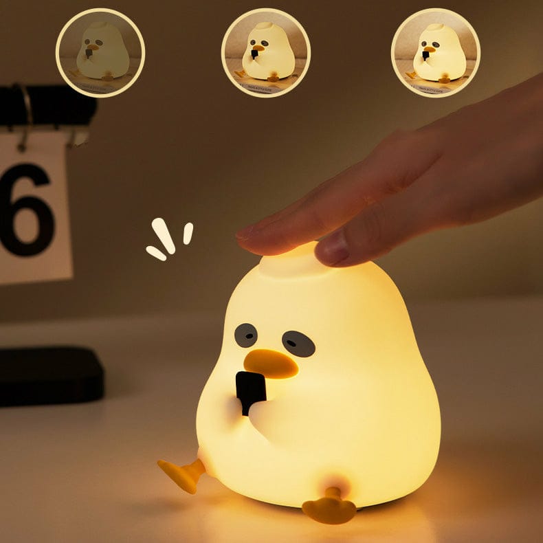 Cute Duck 3D Silicon Lamp