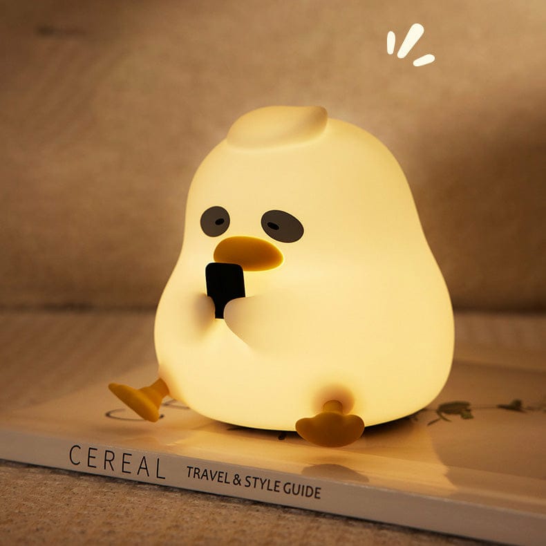 Cute Duck 3D Silicon Lamp