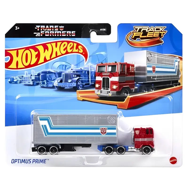 Hot Wheels Transformers Track Fleet Optimus Prime Exclusive Collection - No Cod Allowed On this Product - Prepaid Orders Only