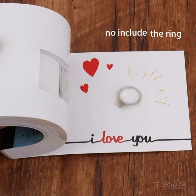 Creative Comic Proposal Flip Book with Finger Ring Space