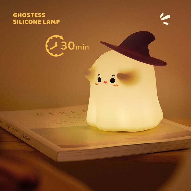 Halloween Themed Cute Ghostess Silicon 3D Touch 3D Lamp