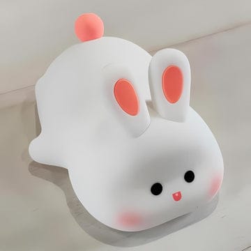 Cute Big Face Rabbit  Silicon 3D Touch Lamp