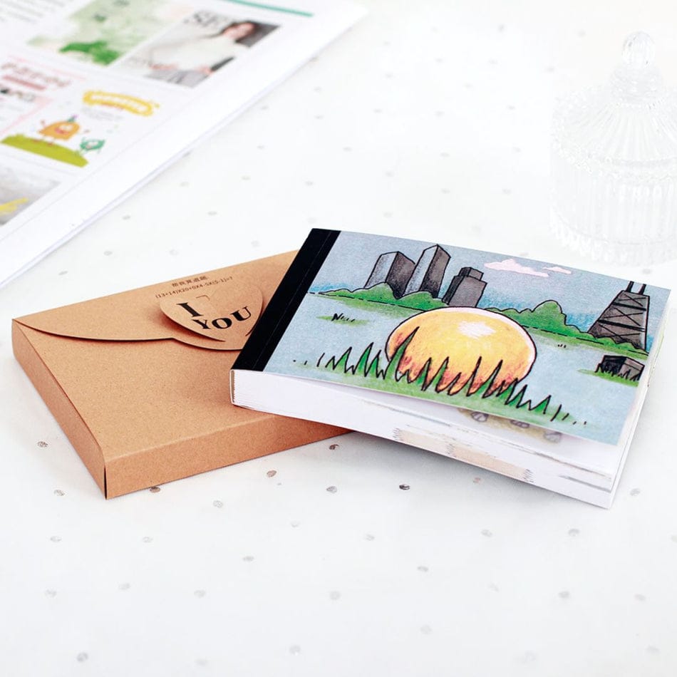 Creative Comic Proposal Flip Book with Finger Ring Space