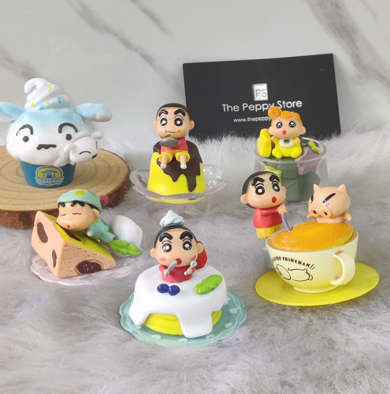 Shinchan Dessert Version Cosplay Set of 6 Figures