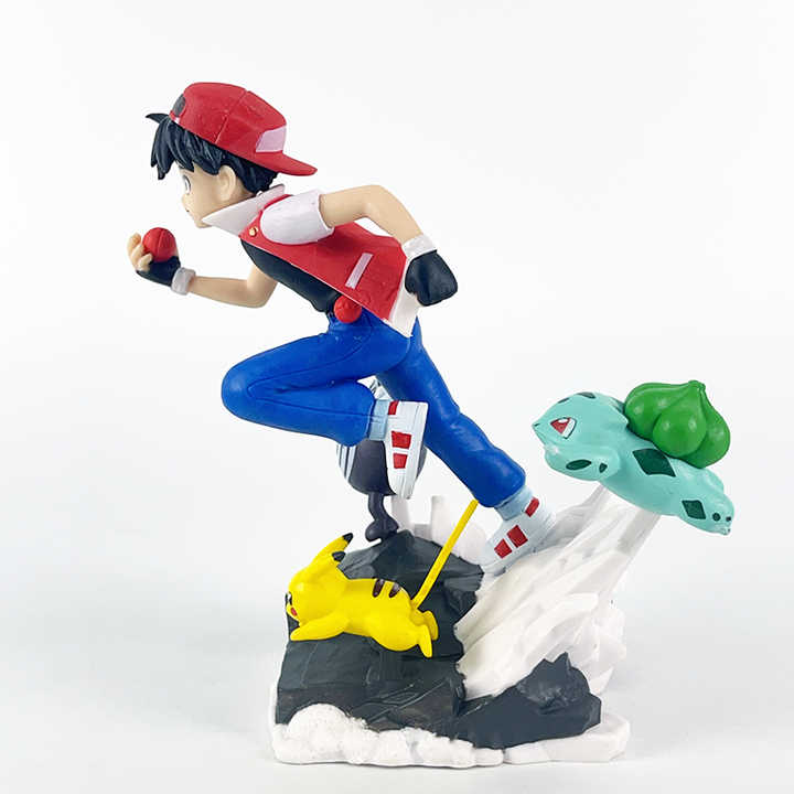 Pokemon Ash With Pikachu and Bulbasaur Collectable Figure