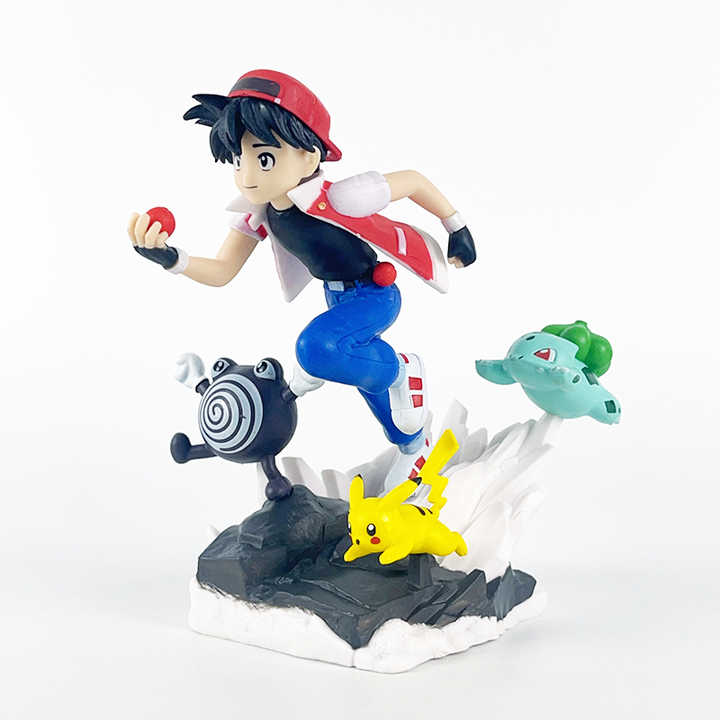 Pokemon Ash With Pikachu and Bulbasaur Collectable Figure