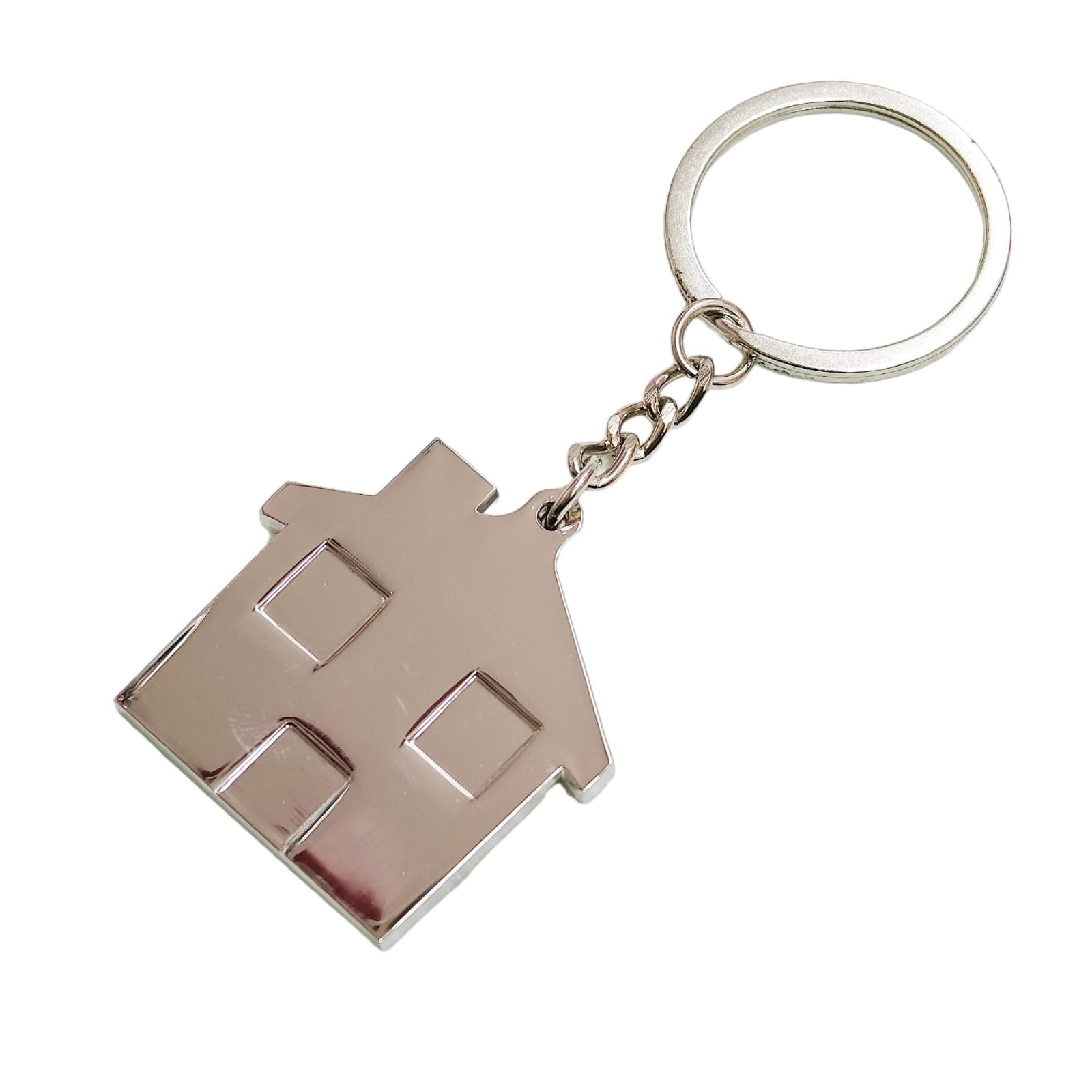 House Metal Keychain