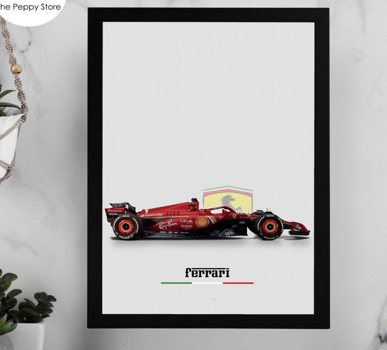 Personalised Ferrari A4 Frame (No Cash On Delivery Allowed On This Product) - Prepaid Orders Only