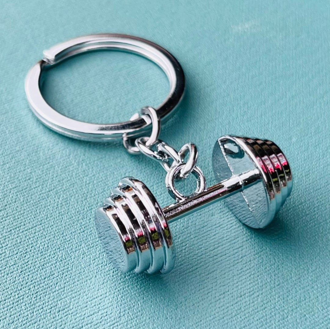 Dumbell Keychain