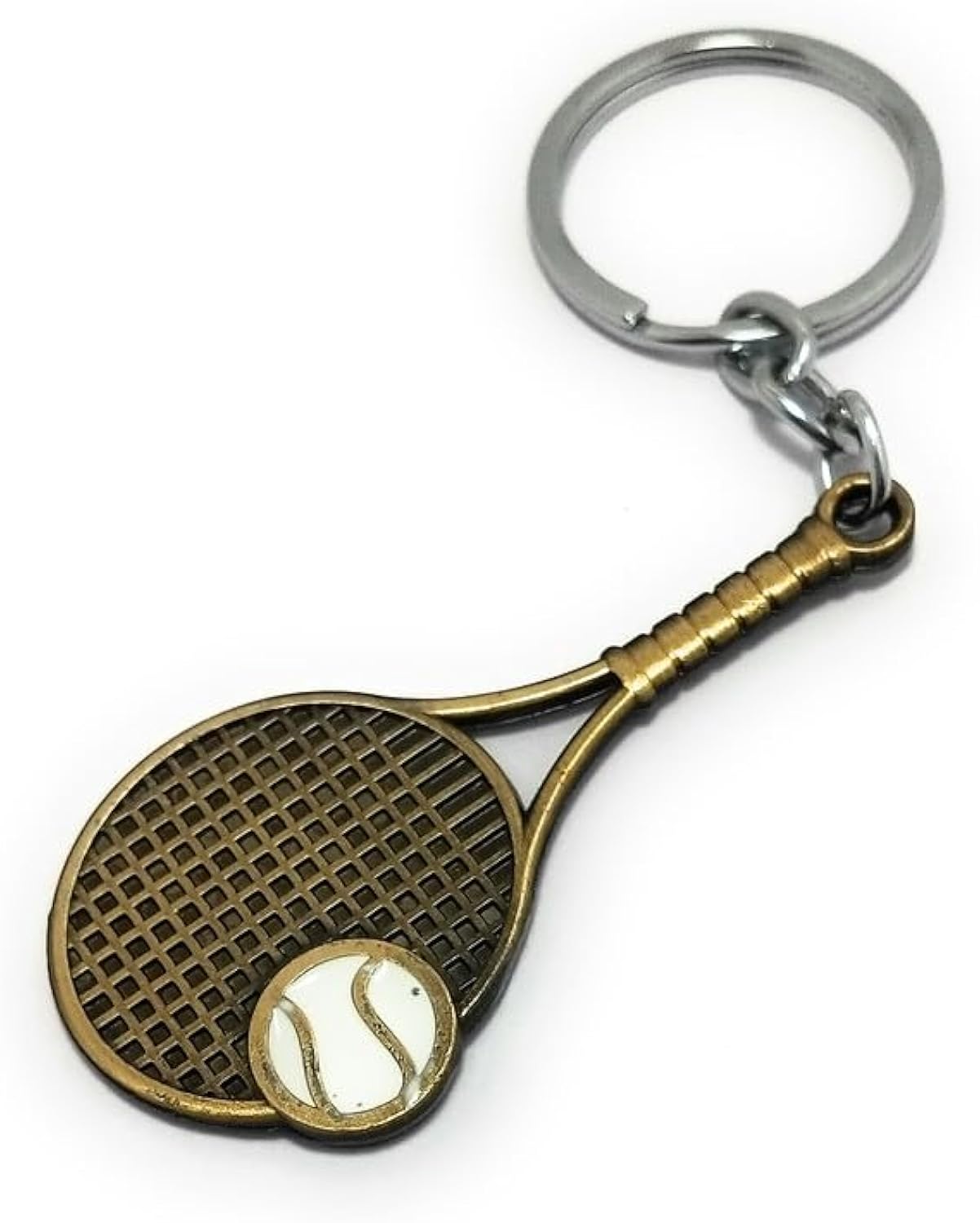 2D Tennis Metal Keychain (Choose From Drop Down Menu)