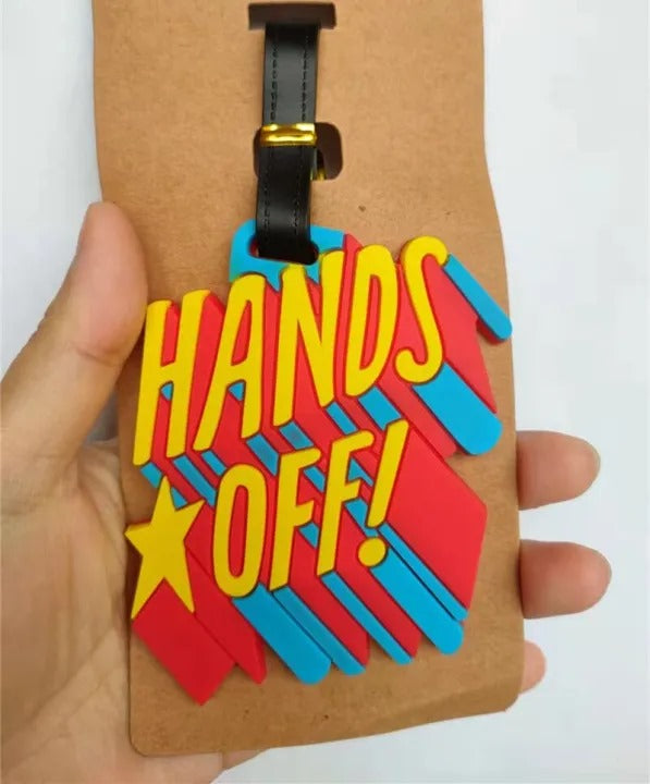 Hands Off Luggage Tag