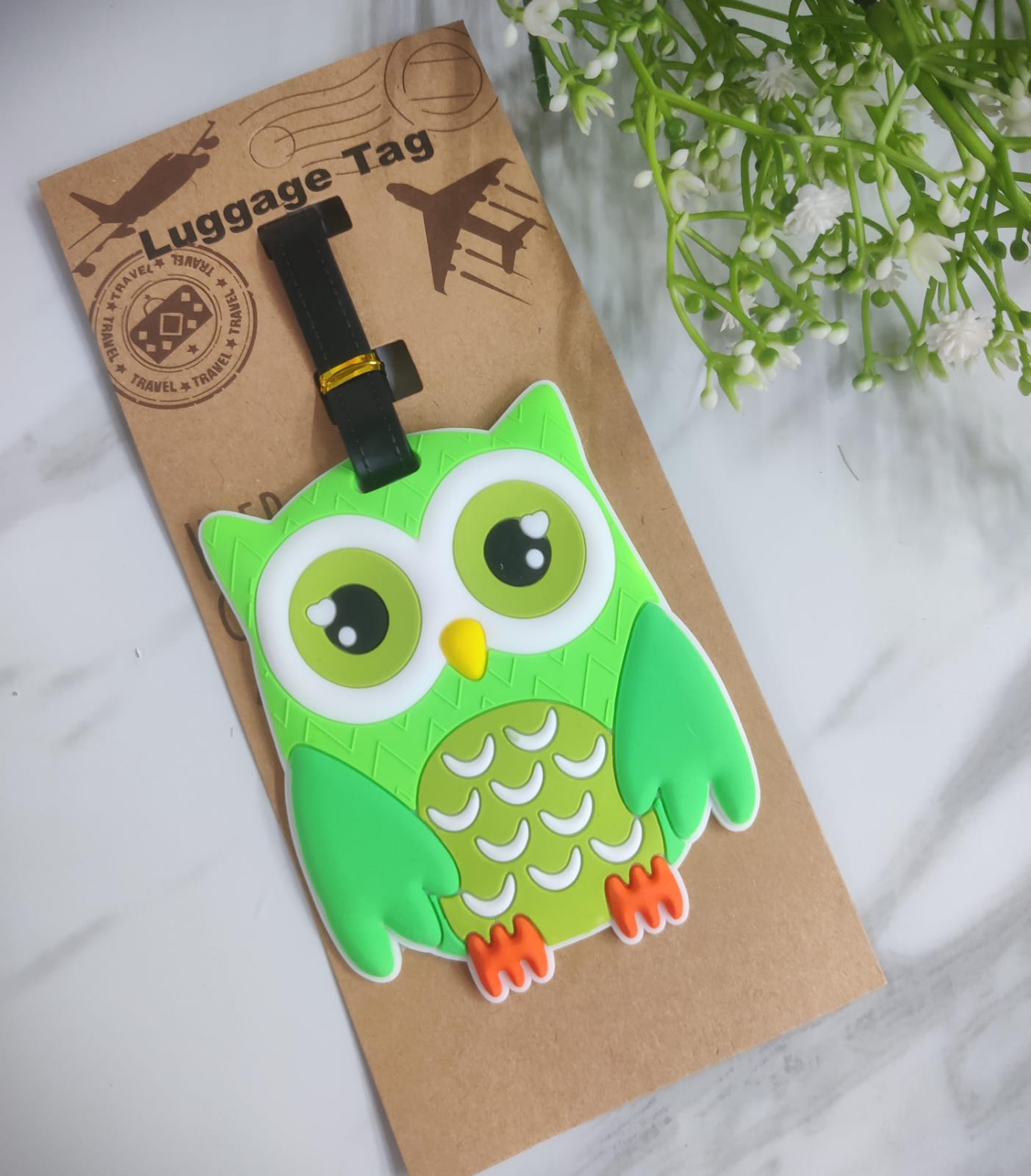 Owl Luggage Tag