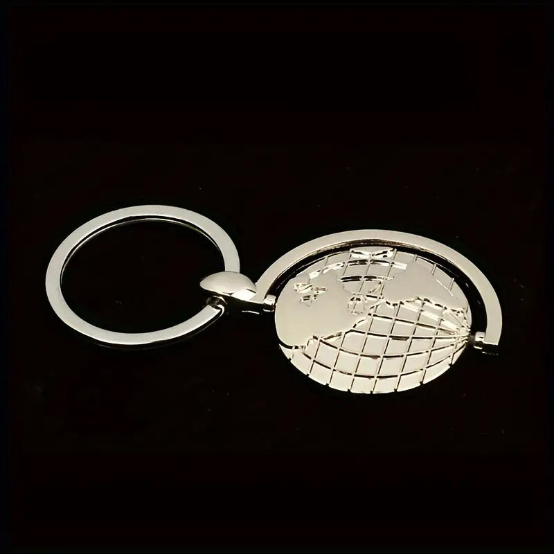 2D Globe Keychain