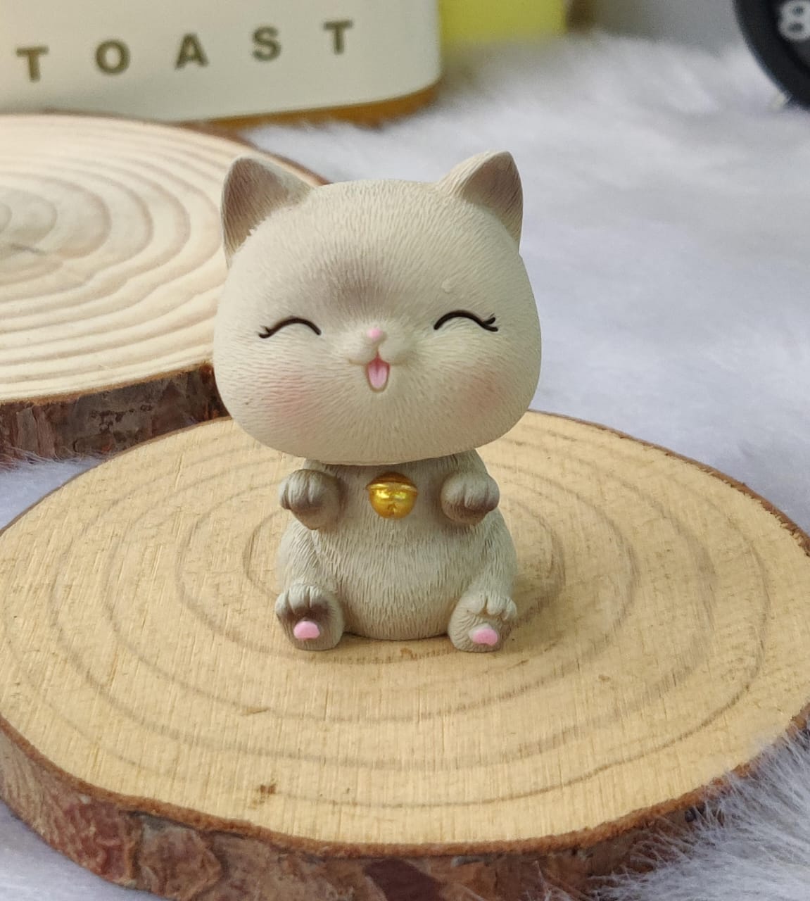 High quality Miniature Poly Resin Cat Bobblehead (Select from Drop Down)