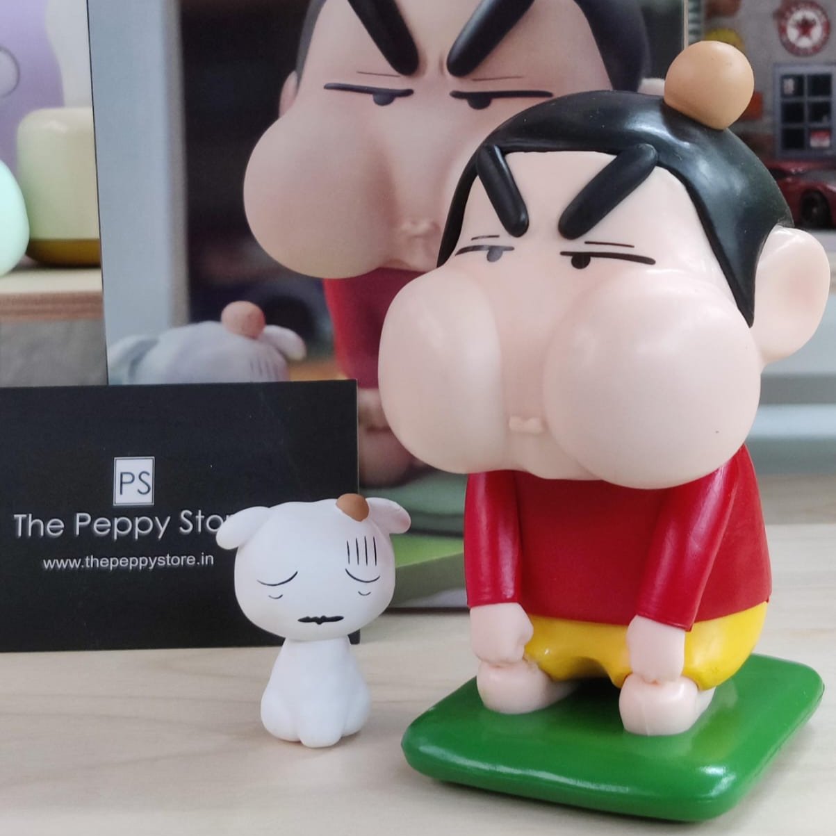 Shinchan With Shiro Figure Set of 2