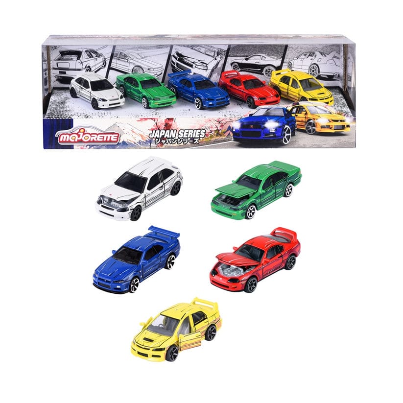 Majorette Japanese Series Car Model - Set of 5 - No Cash On Delivery Allowed On This Product)