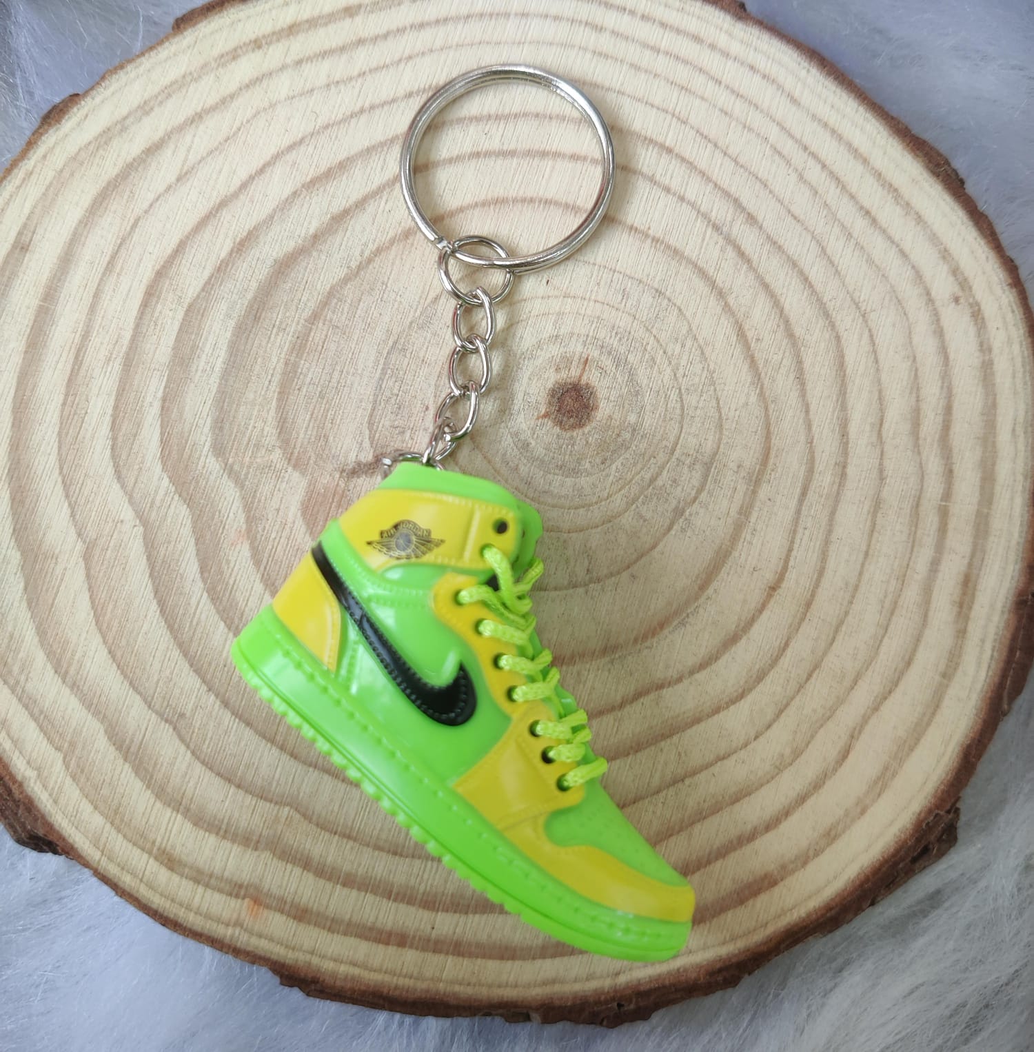 3D Sneaker Keychain - Yellow Green