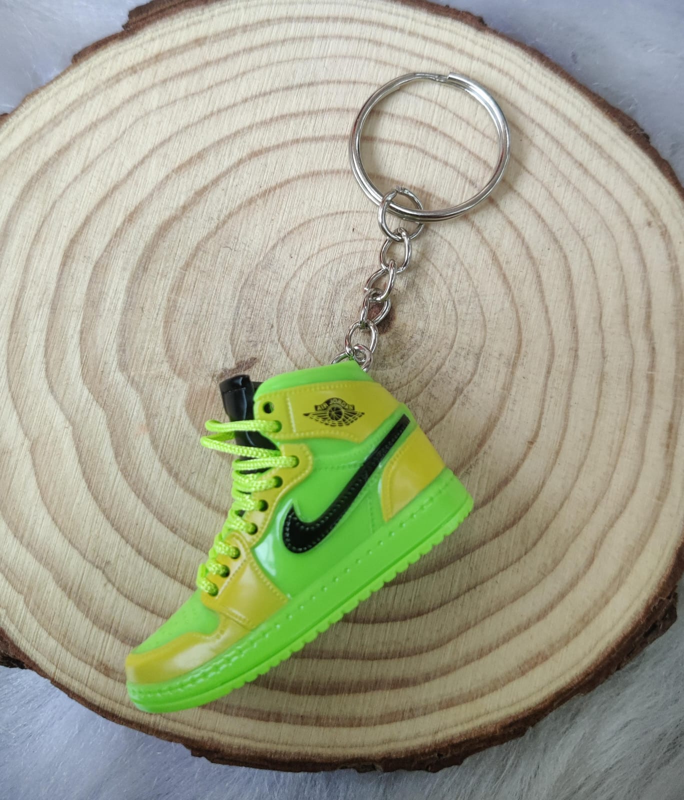 3D Sneaker Keychain - Yellow Green