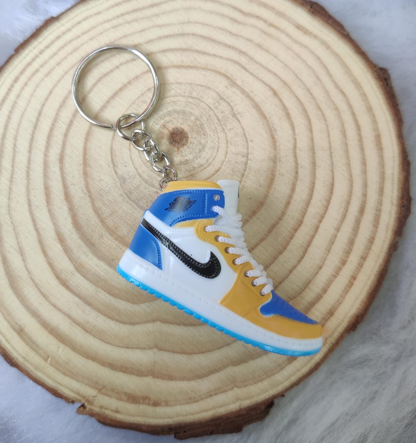 3D Sneaker Keychain - Yellow Blue