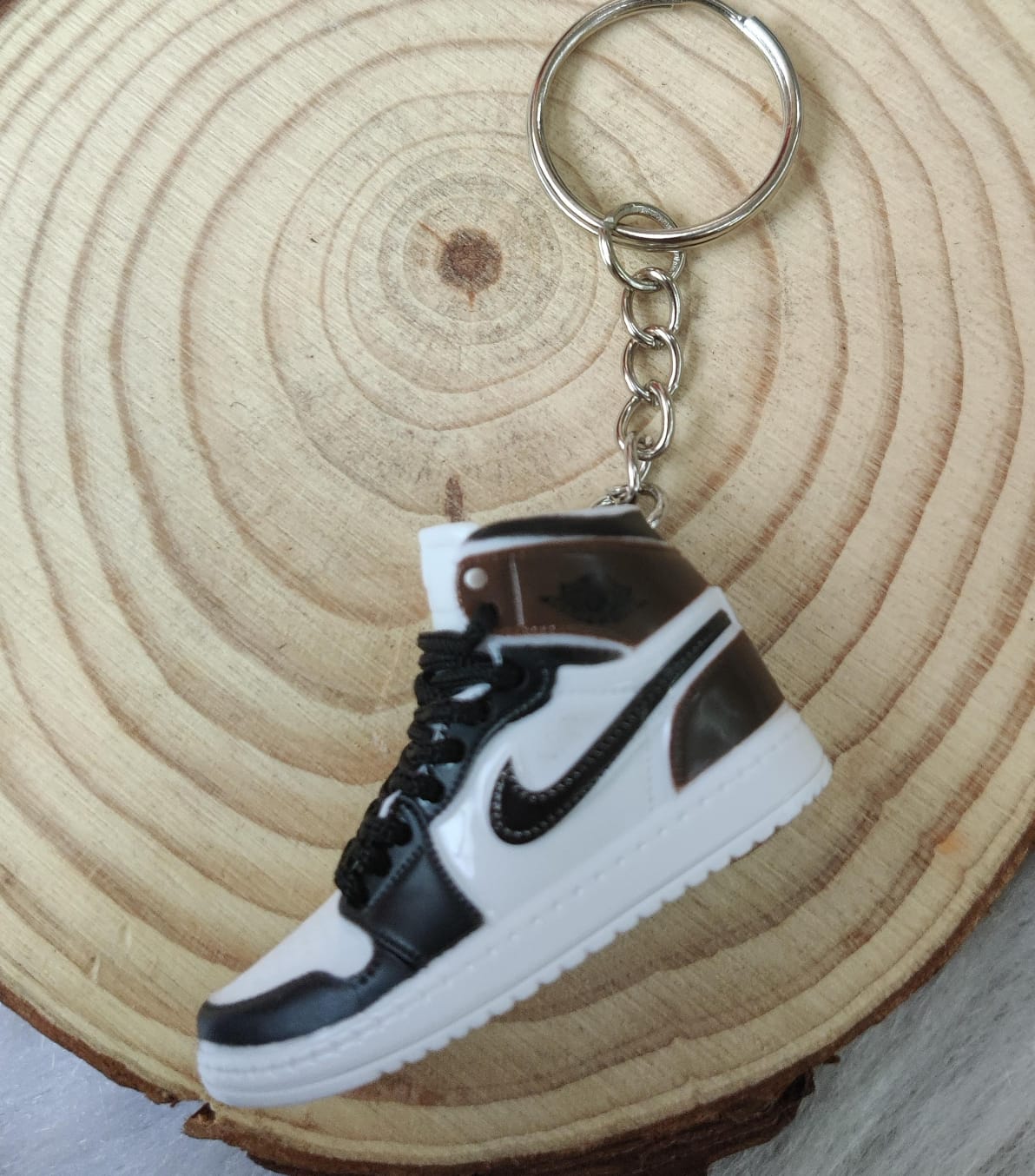 3D Sneaker Keychain - Black Brown