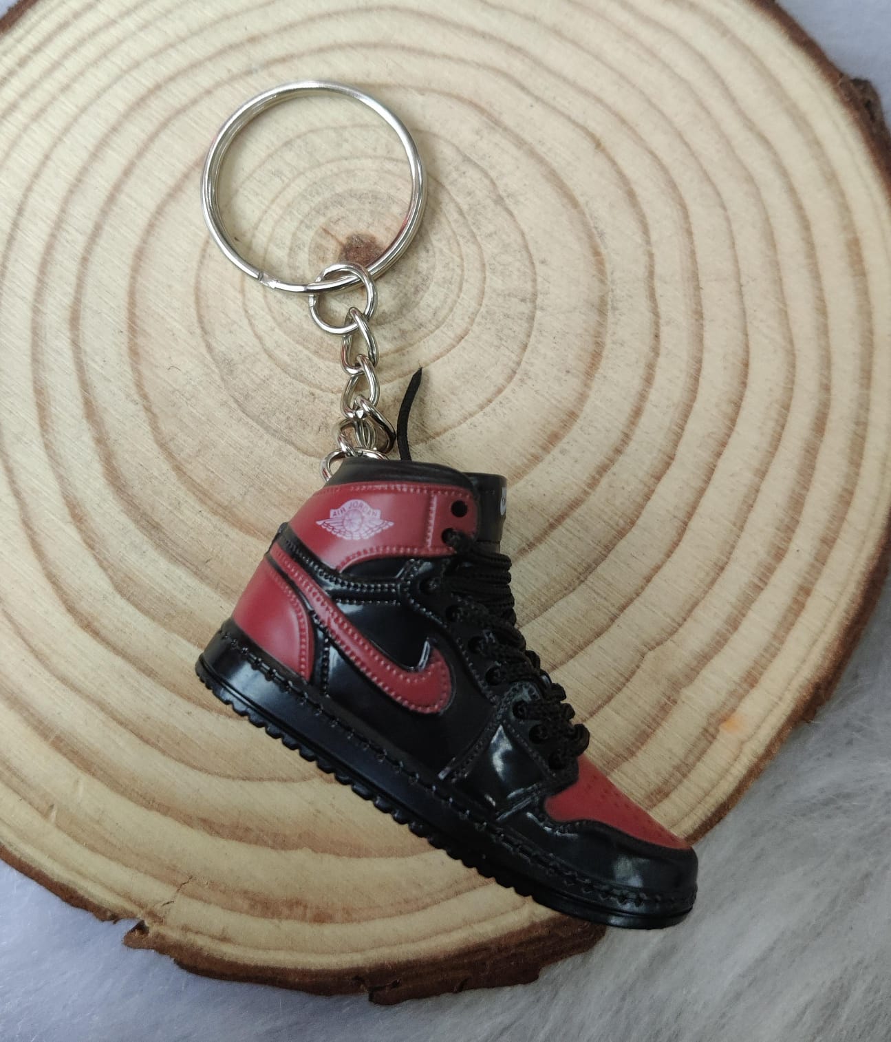 3D Sneaker Keychain - Brown Black