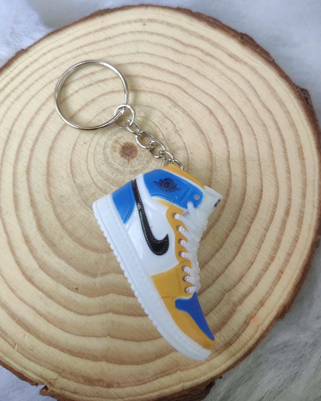 3D Sneaker Keychain - Yellow Blue