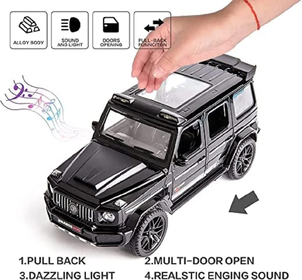 Brabus 700 1 : 32 Sound And Light Pull Back Series Premium Jiaye Diecast Car Model (No Cash On Delivery Allowed On This Product) - Prepaid Orders Only