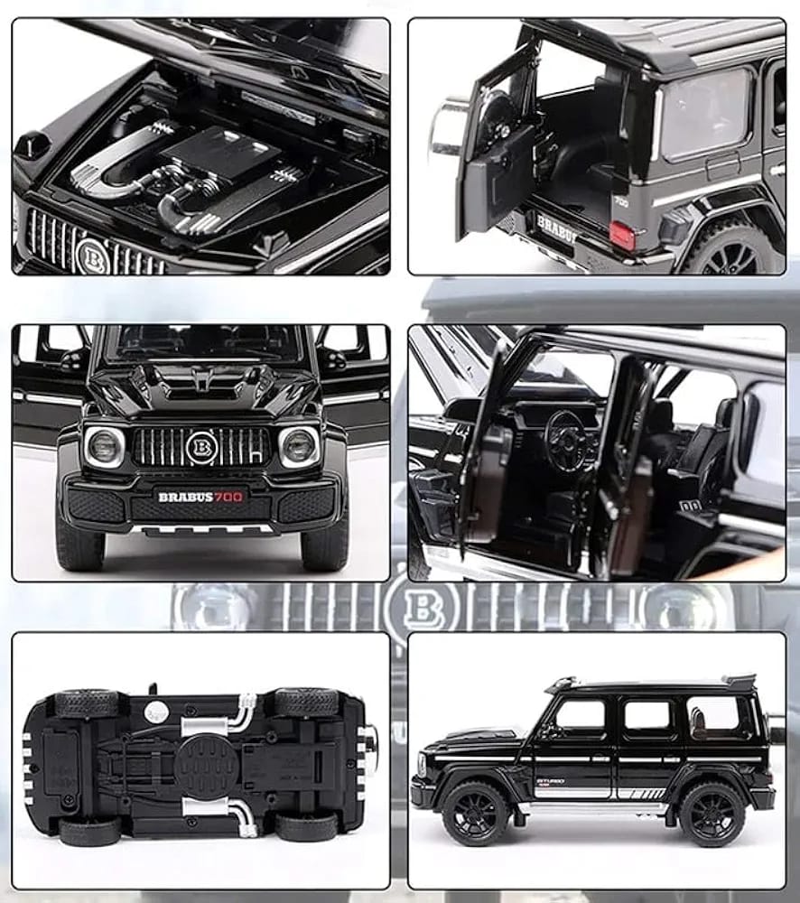 Brabus 700 1 : 32 Sound And Light Pull Back Series Premium Jiaye Diecast Car Model (No Cash On Delivery Allowed On This Product) - Prepaid Orders Only