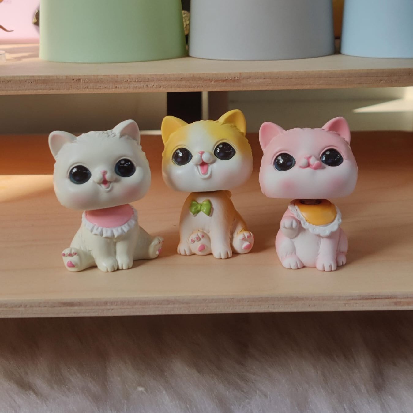 Cute Cat Open Eyes Bobblehead (Select from Drop Down)