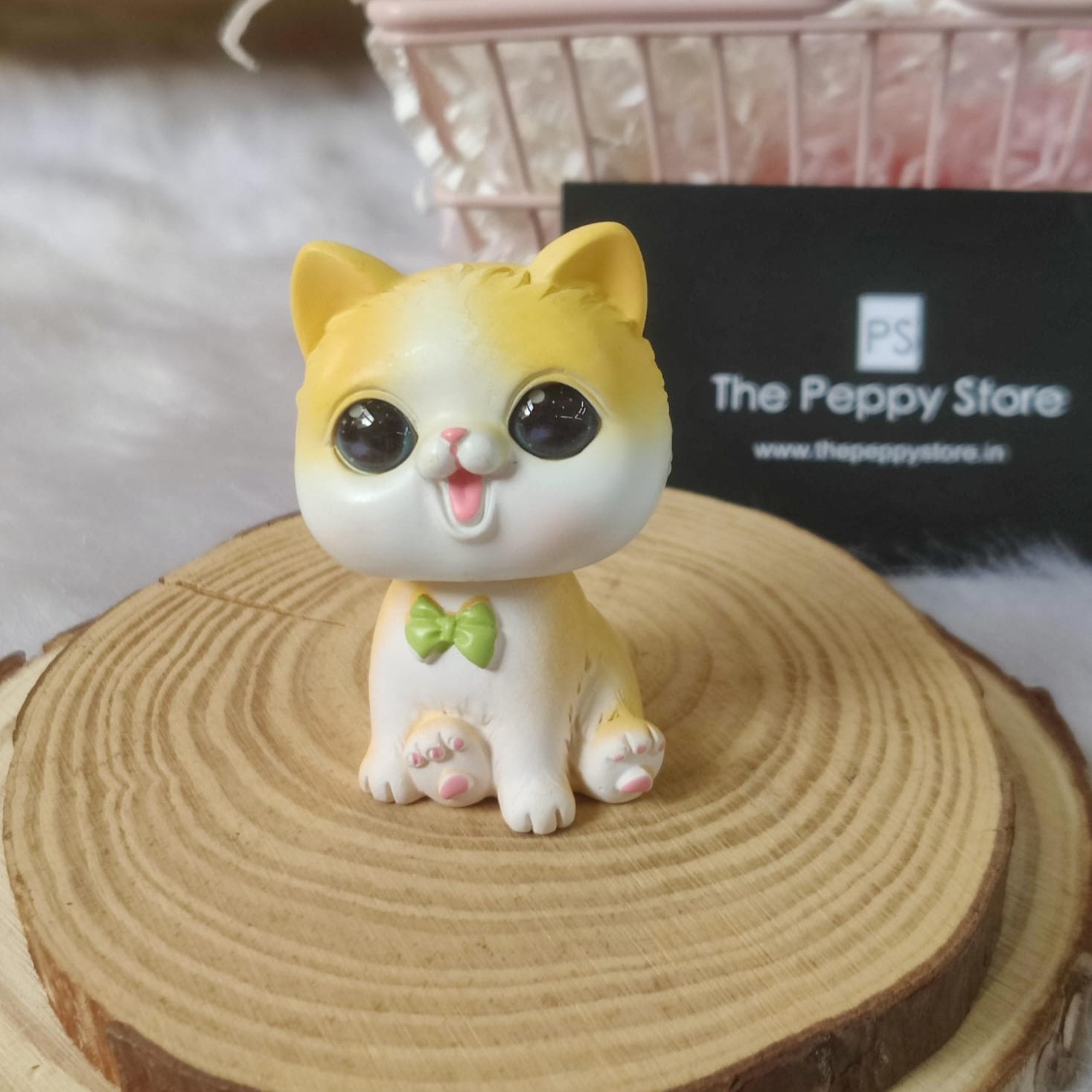 Cute Cat Open Eyes Bobblehead (Select from Drop Down)