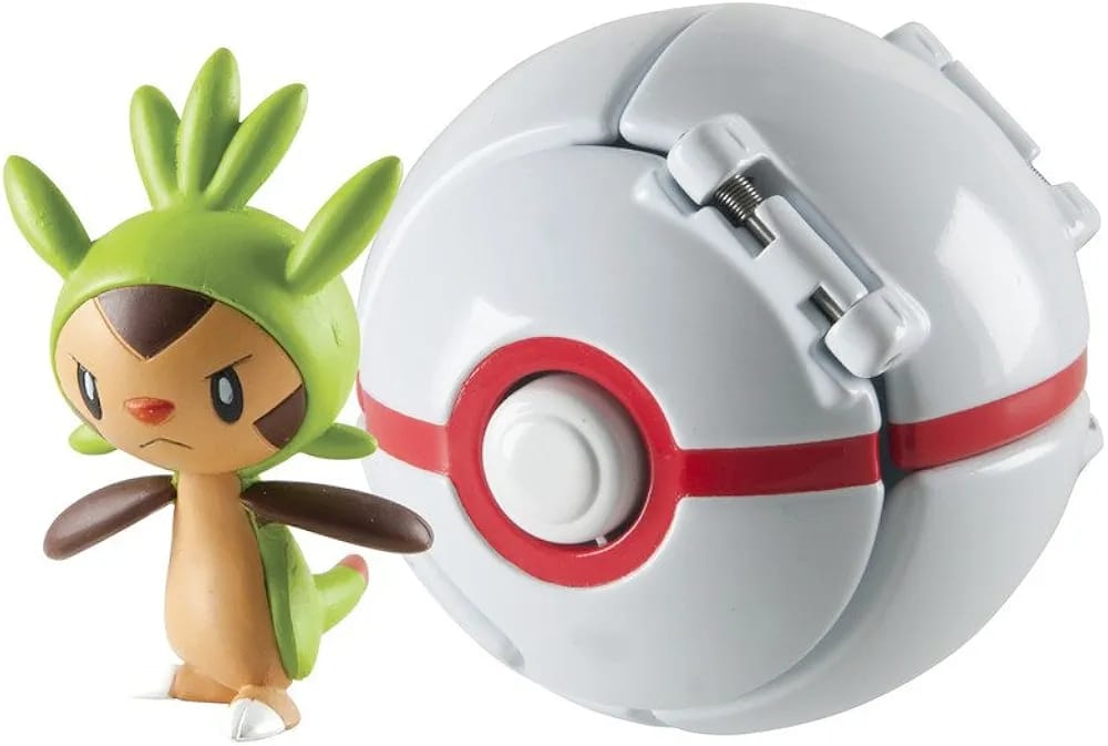 Pokemon Chespin Throw N Pokeball Collectable Figure ( No Return and No Replacement as its Seal Packed)