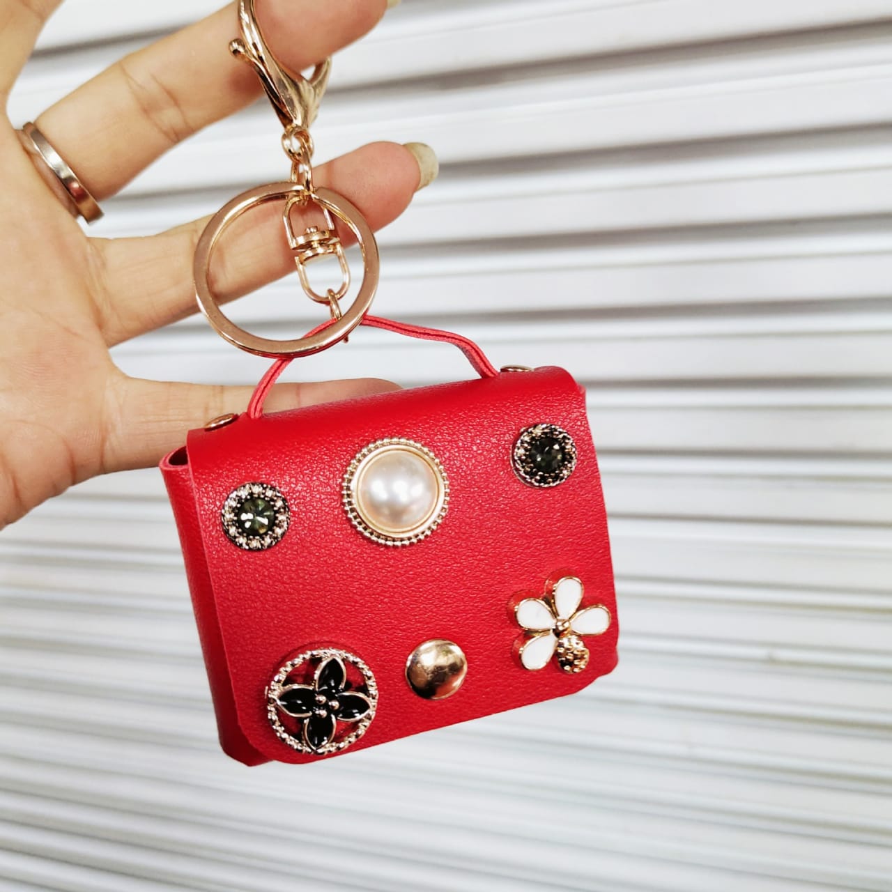 Cute Handbag Keychain With Bagcharm (Select From Drop Down Menu)