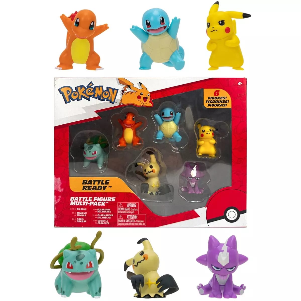 Pokemon Battle Figure Multi-pack Set of 6 Figures - No Cod Allowed On this Product - Prepaid Orders Only.