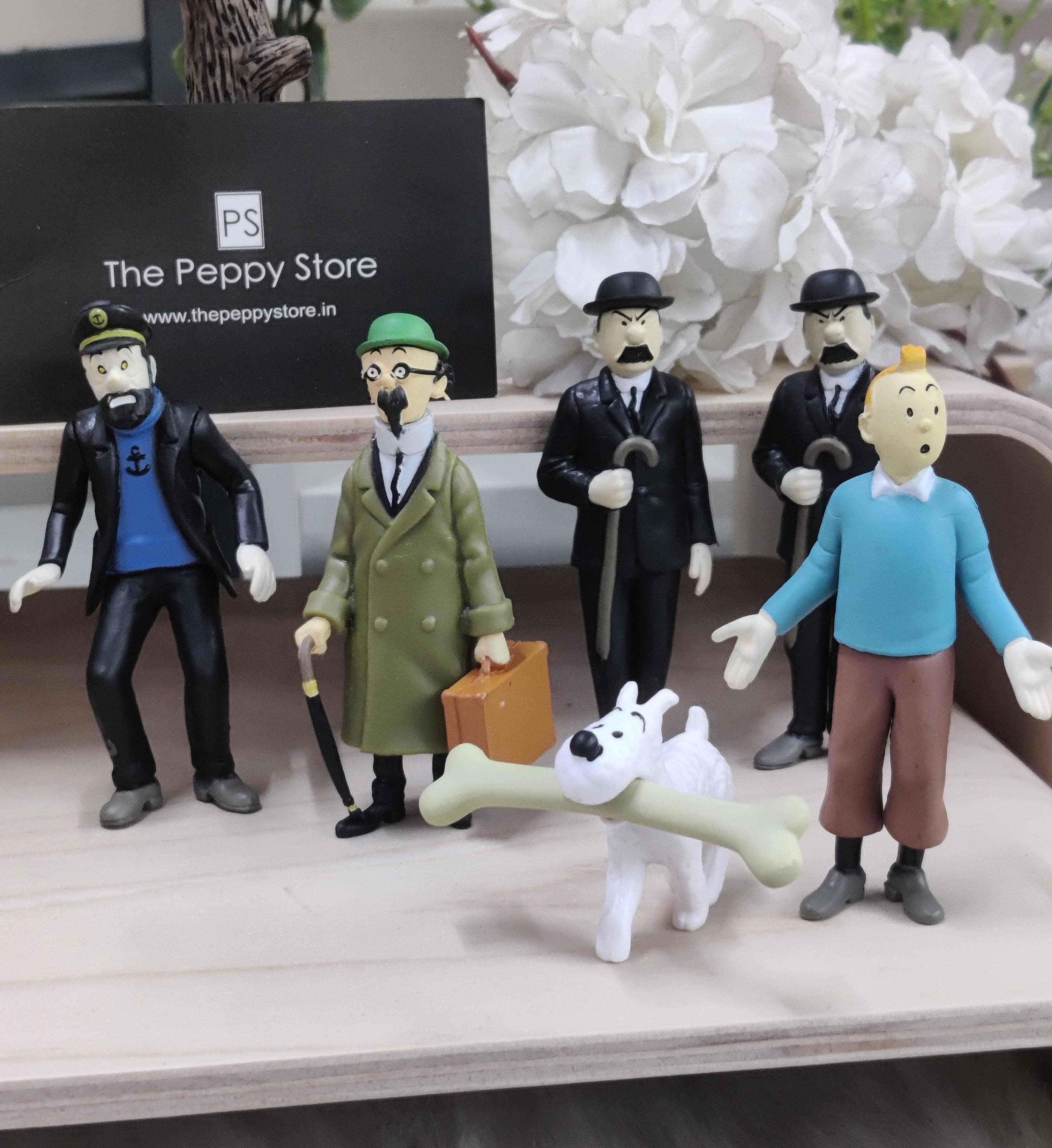 Tin Tin Figures (Set Of 6)