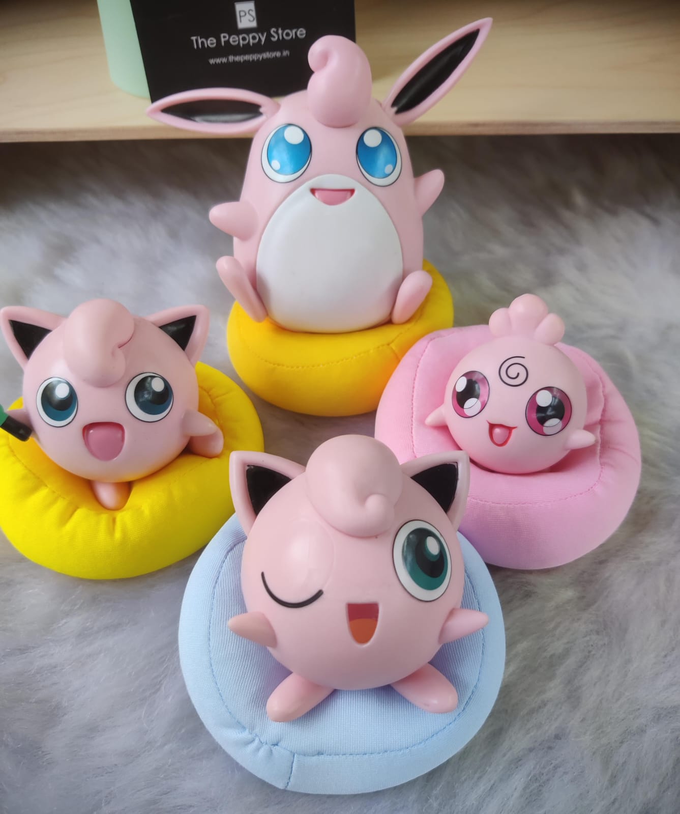 Cute Bean Bag Jigglypuff Figures (Set of 4)