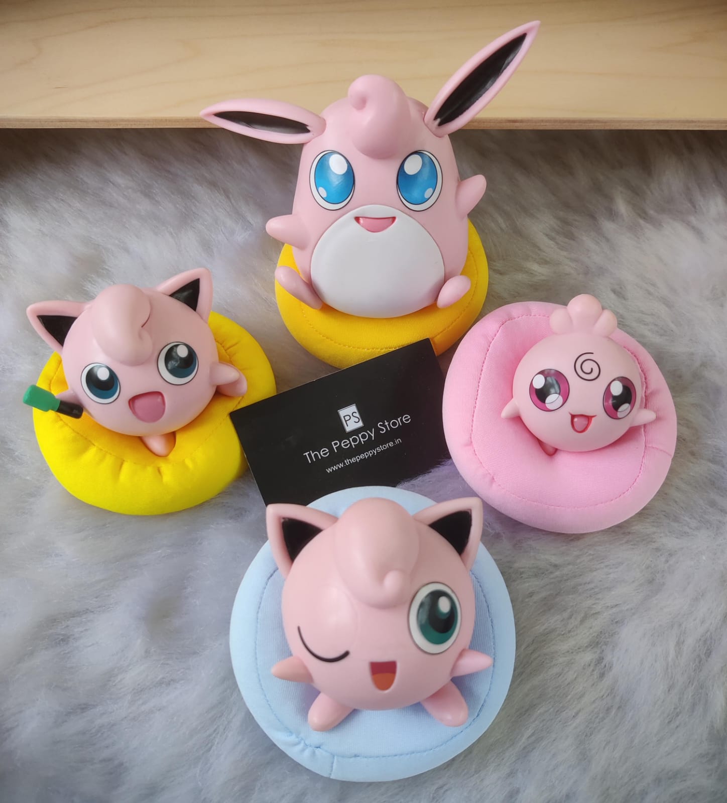 Cute Bean Bag Jigglypuff Figures (Set of 4)