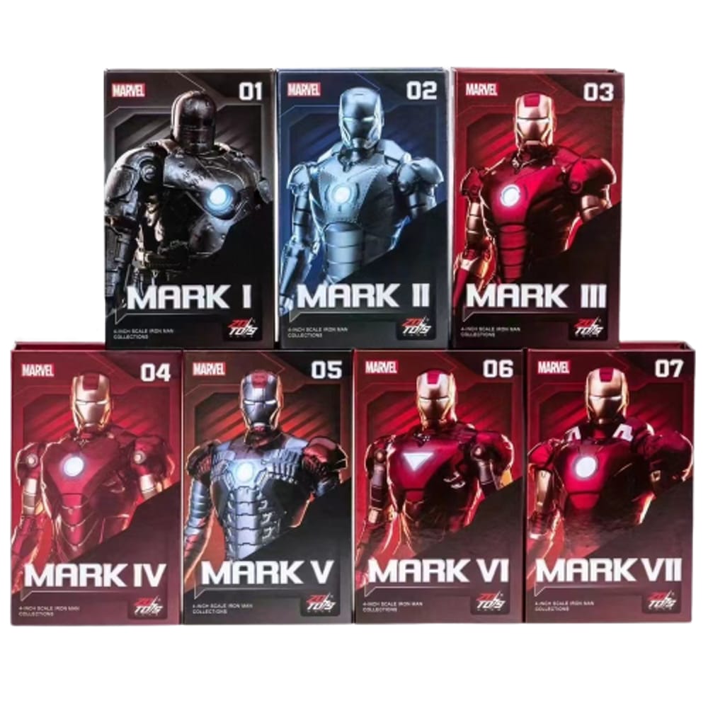 Marvel Studios : The Infinity Saga 4 Inch Scale Iron Man Collection Figures by ZD Toys (Select From Drop Down Menu) - No Cash On Delivery Allowed On This Product - Prepaid Orders Only