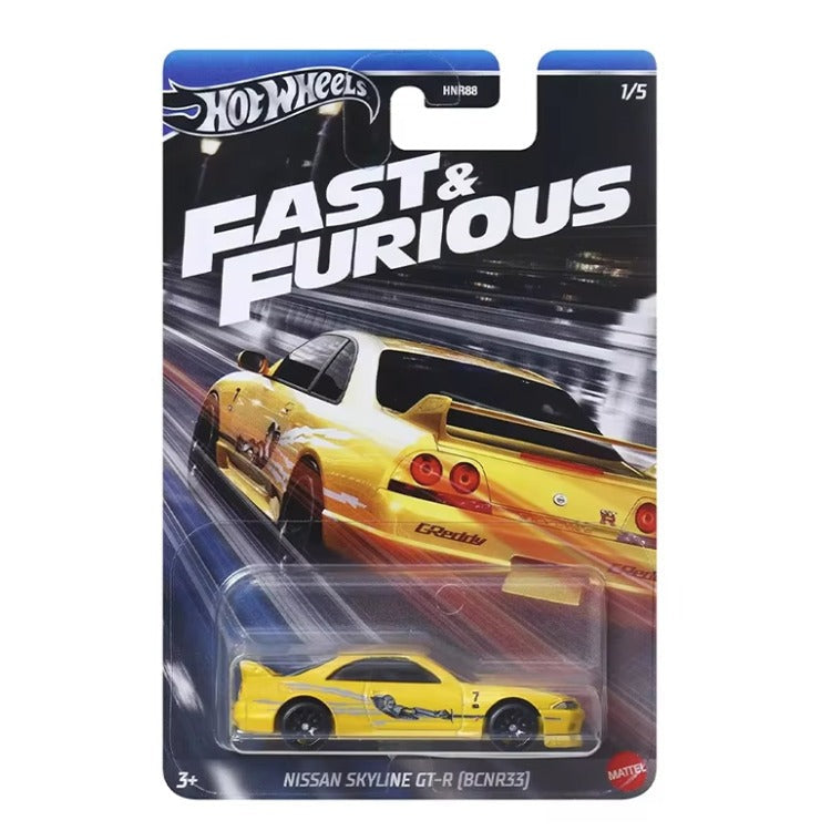 Hot Wheels imported Fast & Furious Nissan Skyline GT-R (BCNR33) Vehicles Exclusive Collection  - No Cod Allowed On this Product - Prepaid Orders Only.