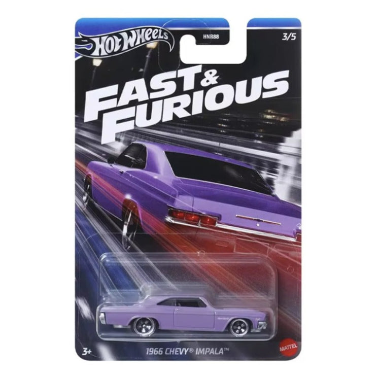 Hot Wheels imported Fast & Furious 1966 Chevy Impala Vehicles Exclusive Collection  - No Cod Allowed On this Product - Prepaid Orders Only.