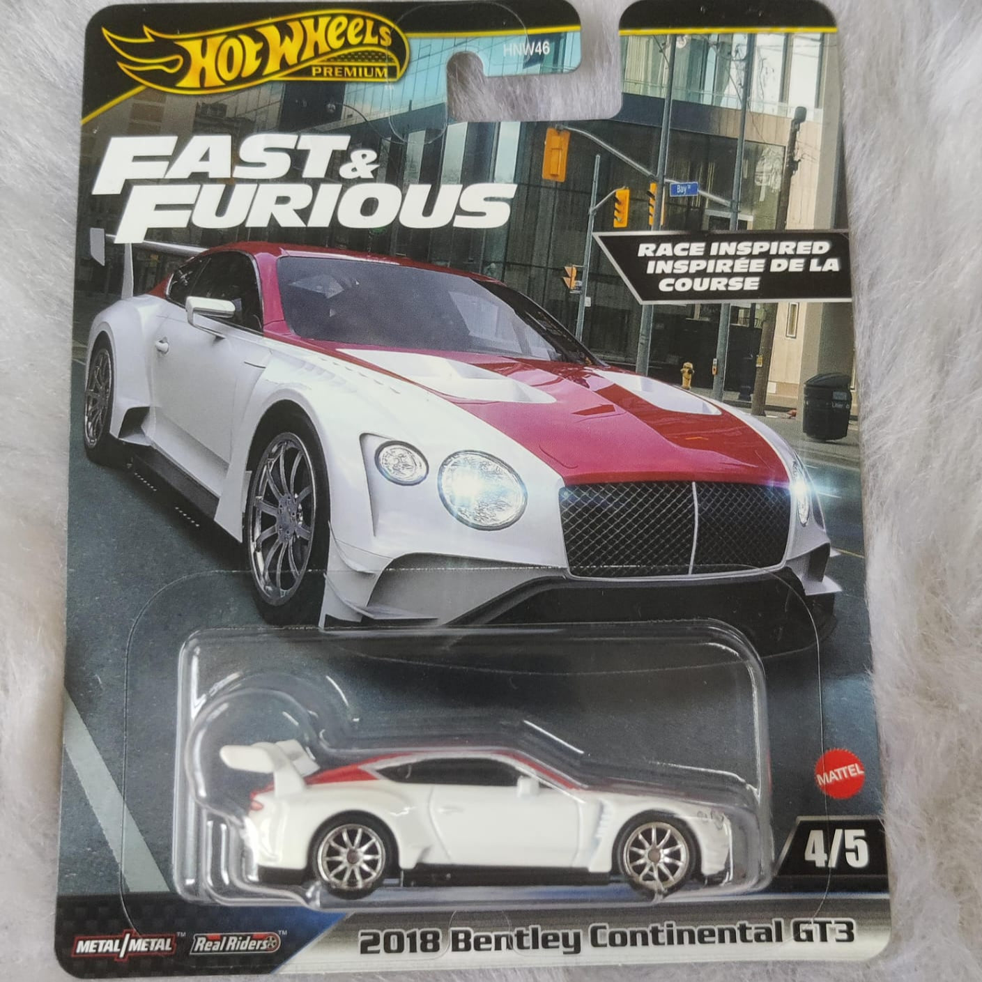 Hot Wheels Imported Fast & Furious  HNW46 2018 Bentley Continental GT3 Vehicles Exclusive Collection  - No Cod Allowed On this Product - Prepaid Orders Only.