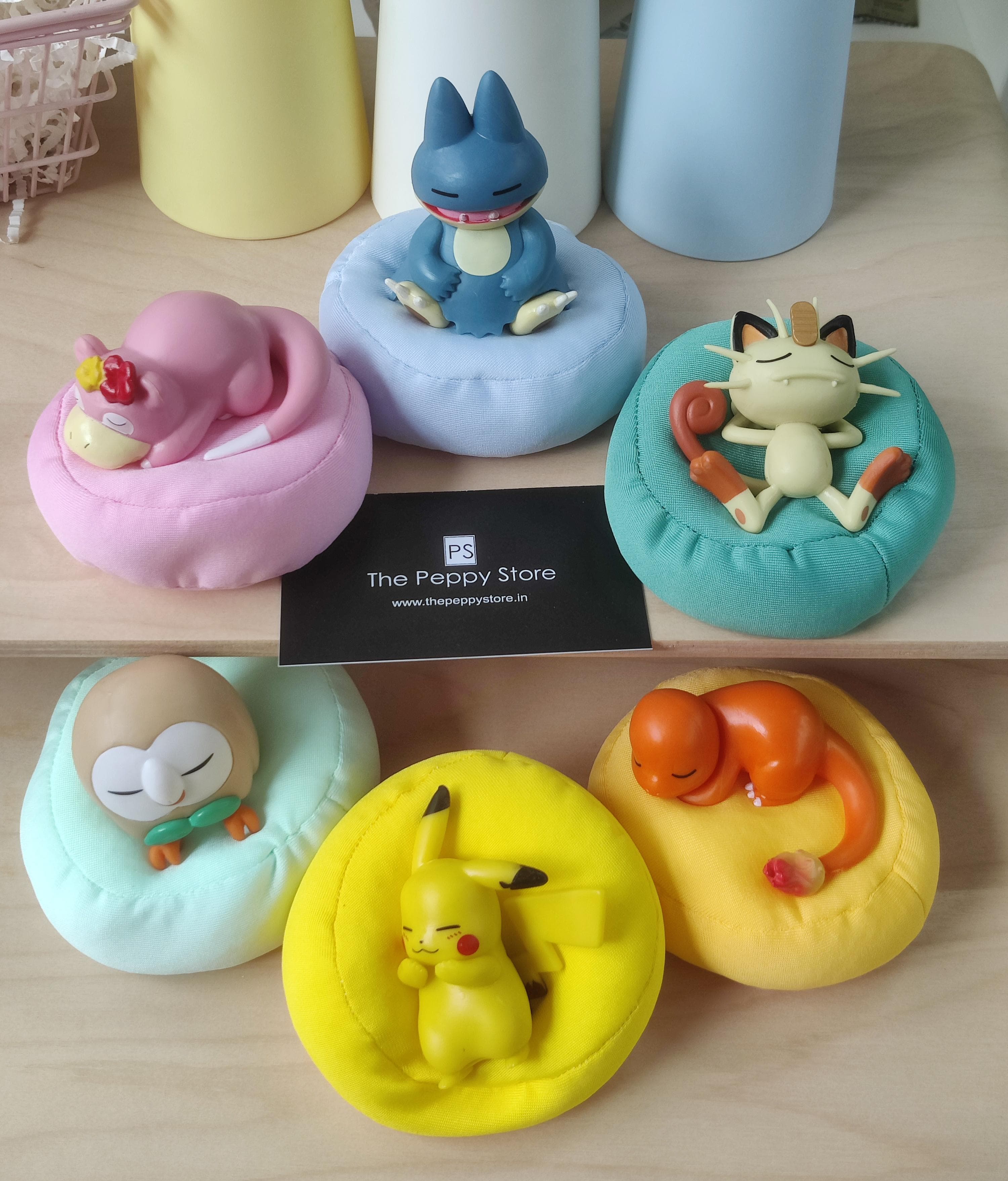 Cute Sleeping Bean Bag Pokémon Figures (Set of 6)