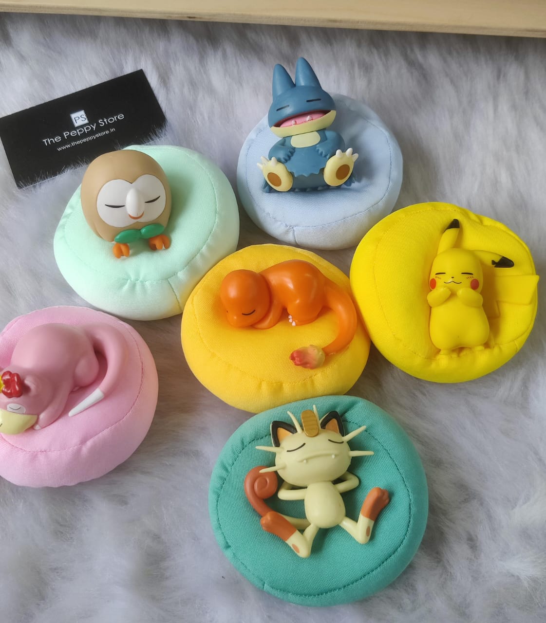 Cute Sleeping Bean Bag Pokémon Figures (Set of 6)