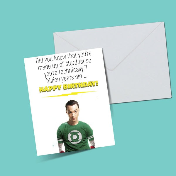 The Big Bang Theory Happy Birthday Greeting Card